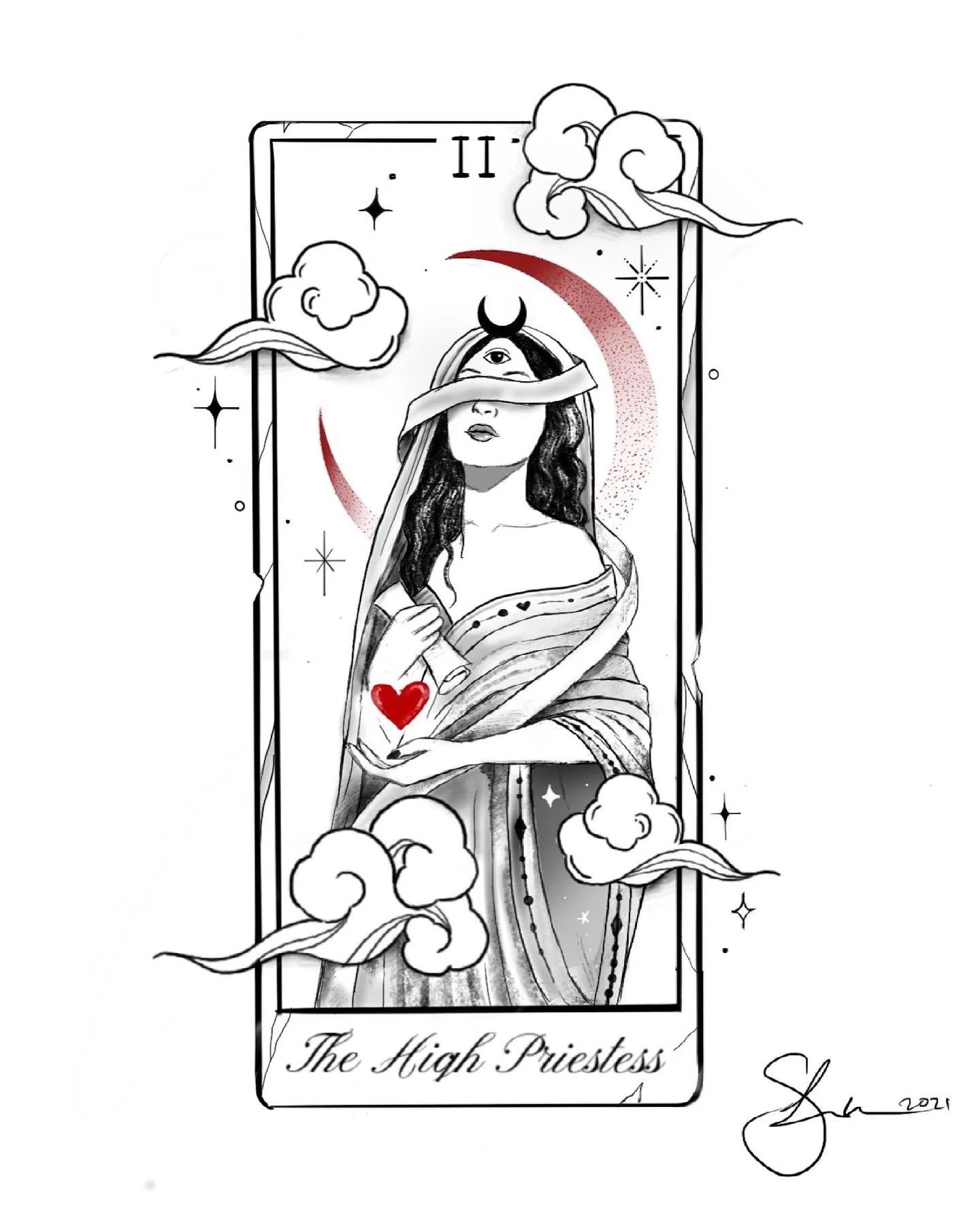 One of the many designs that Sandy Lin offers as tattoos.