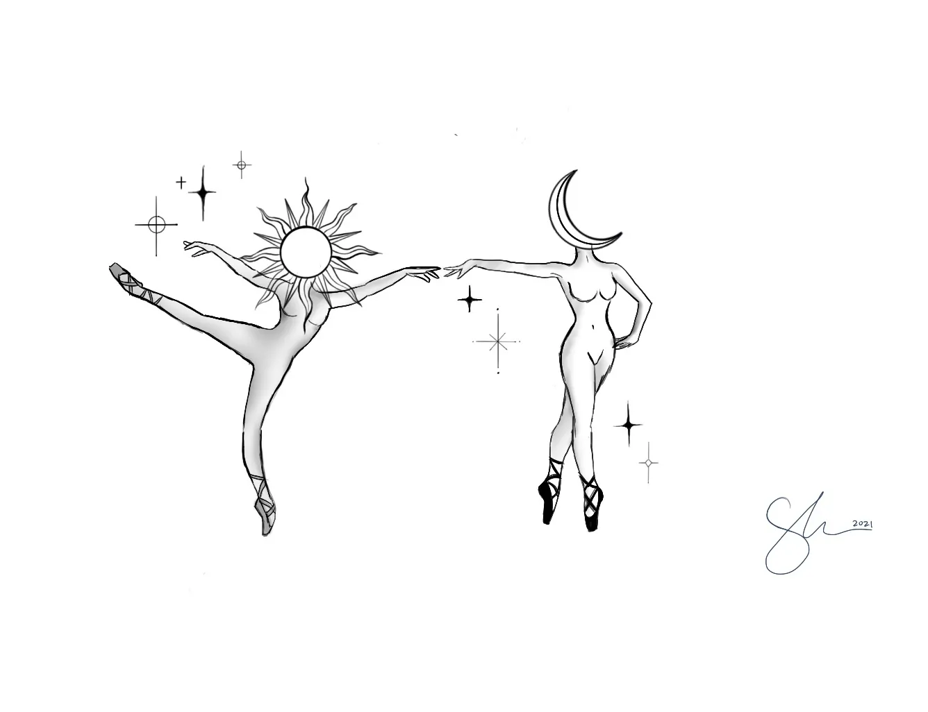 One of the many designs that Sandy Lin offers as tattoos.