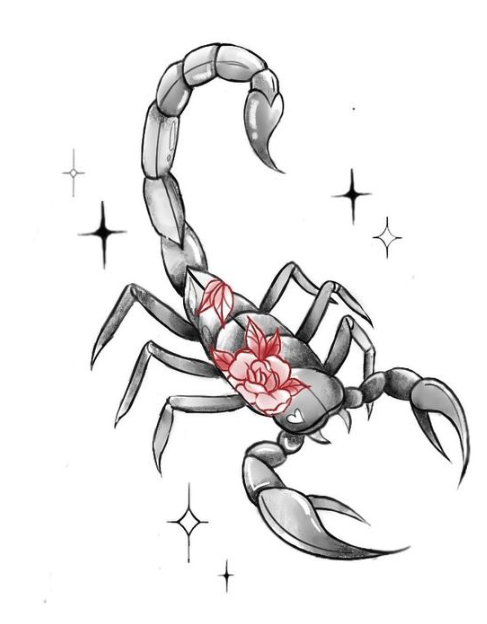 One of the many designs that Sandy Lin offers as tattoos.