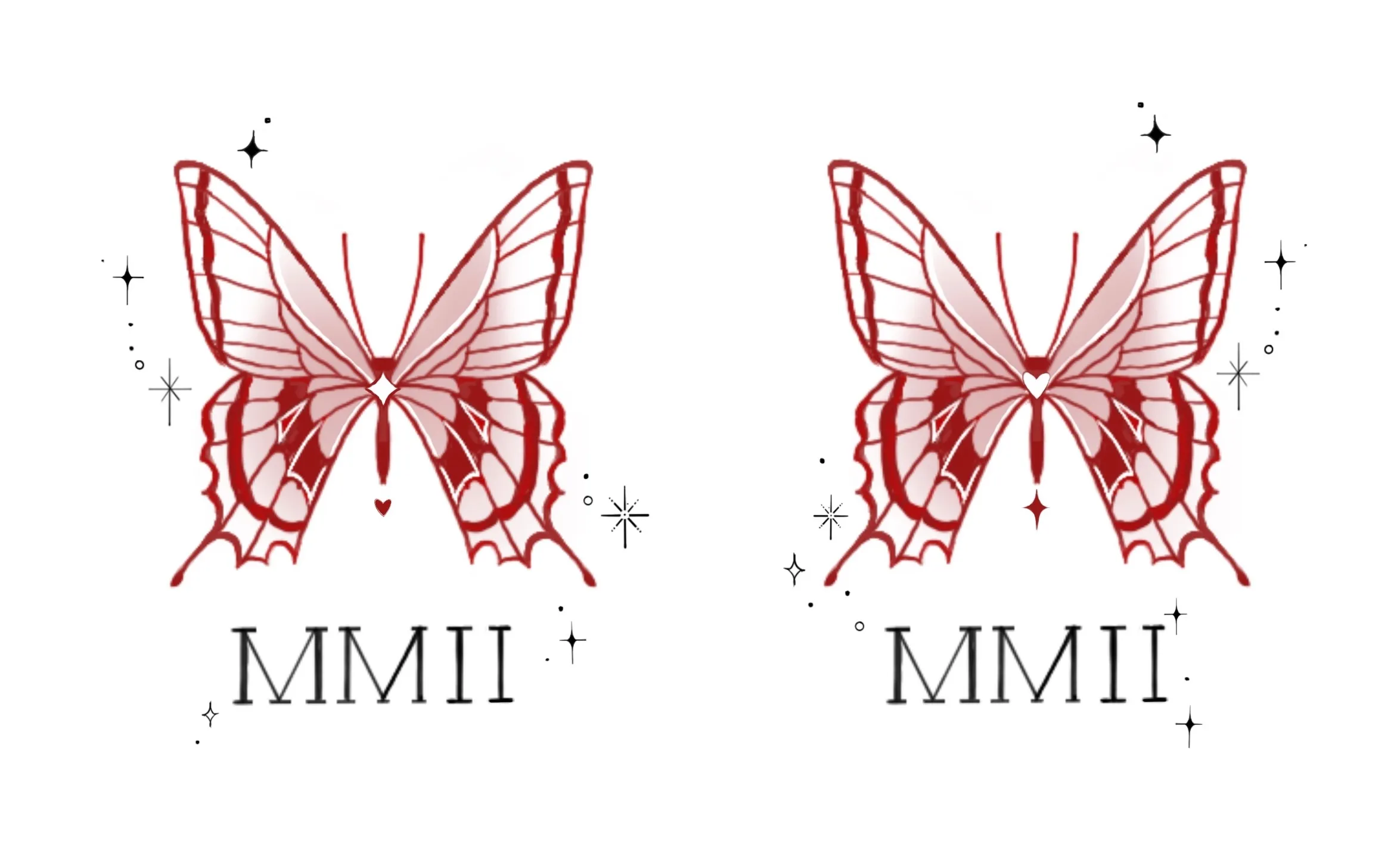 One of the many designs that Sandy Lin offers as tattoos.