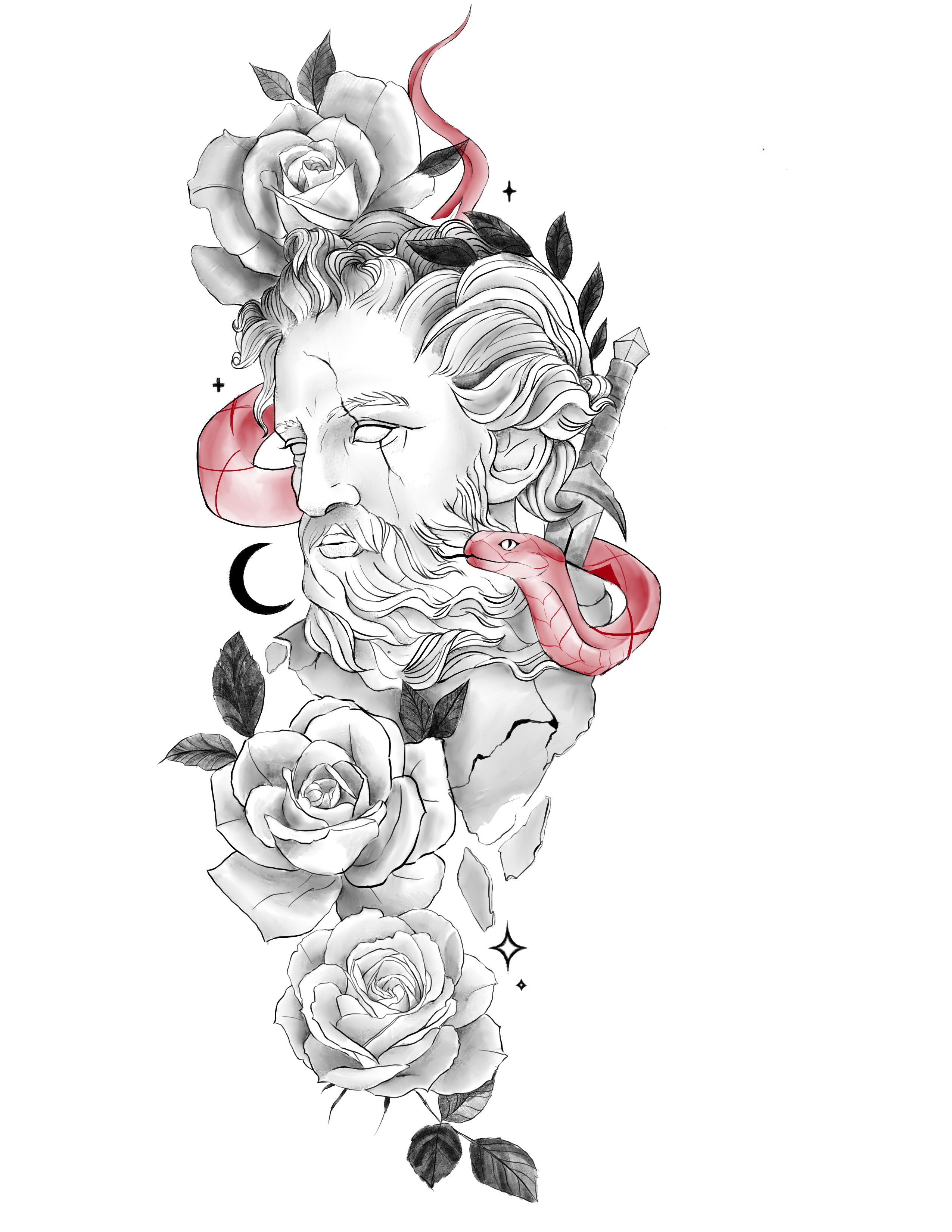 One of the many designs that Sandy Lin offers as tattoos.