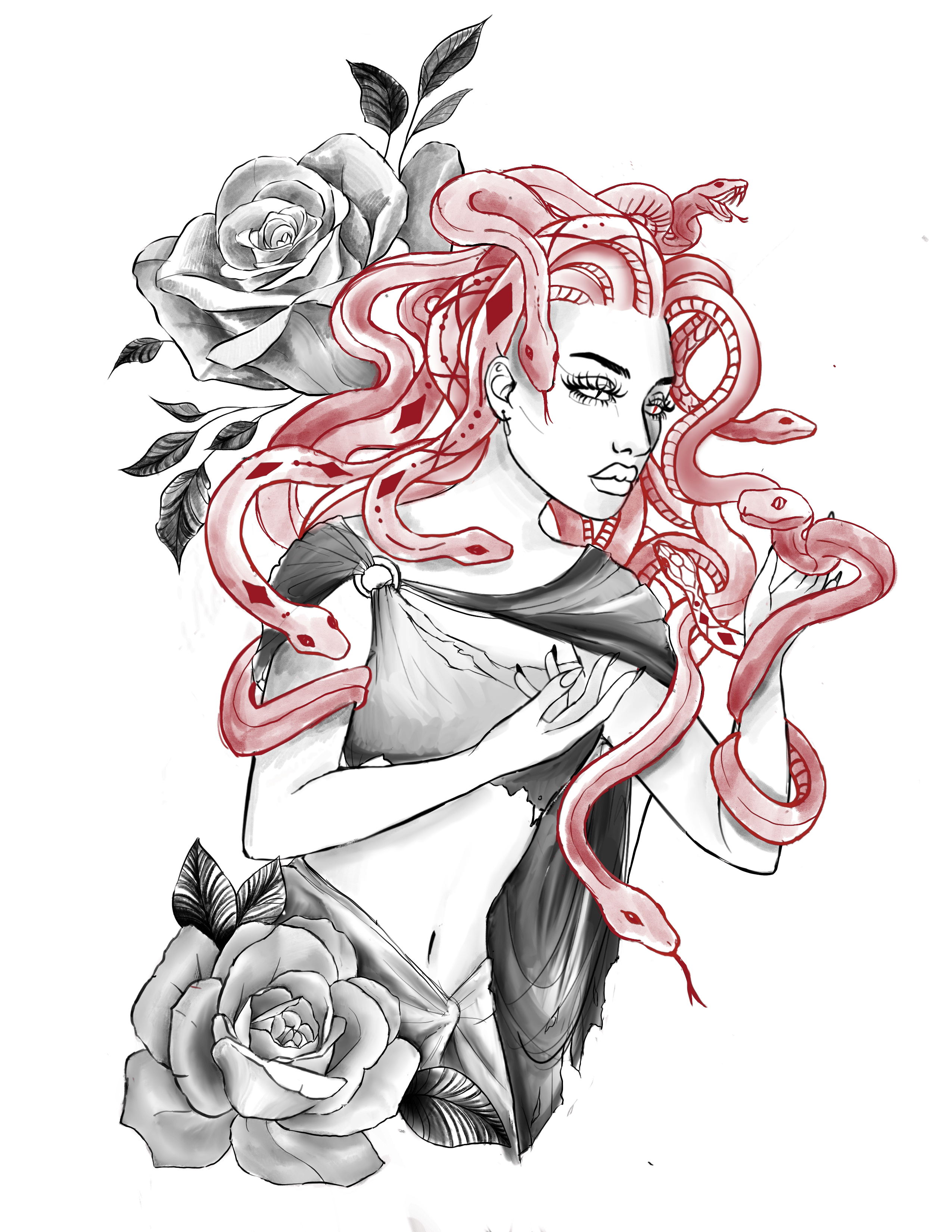 One of the many designs that Sandy Lin offers as tattoos.