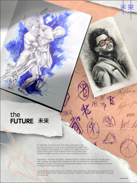 Trust the process infographic containing the future section.