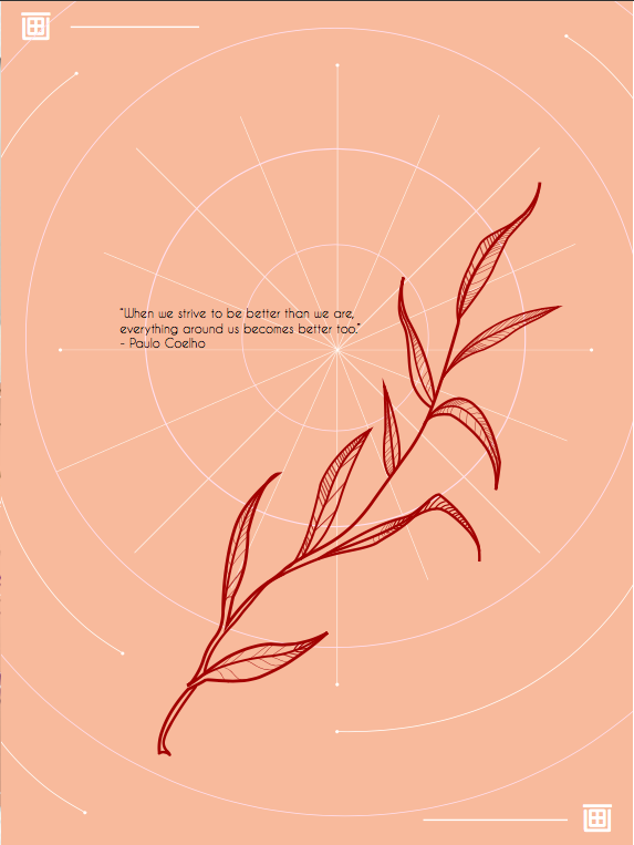 Trust the process infographic containing the closing image of a branch and a quote.