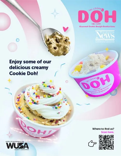A WUSA advertisment for a local dessert called the Cookie DOH.
