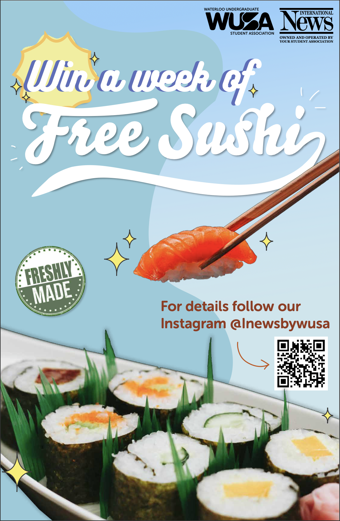 International News Convenience Store promotional banner.