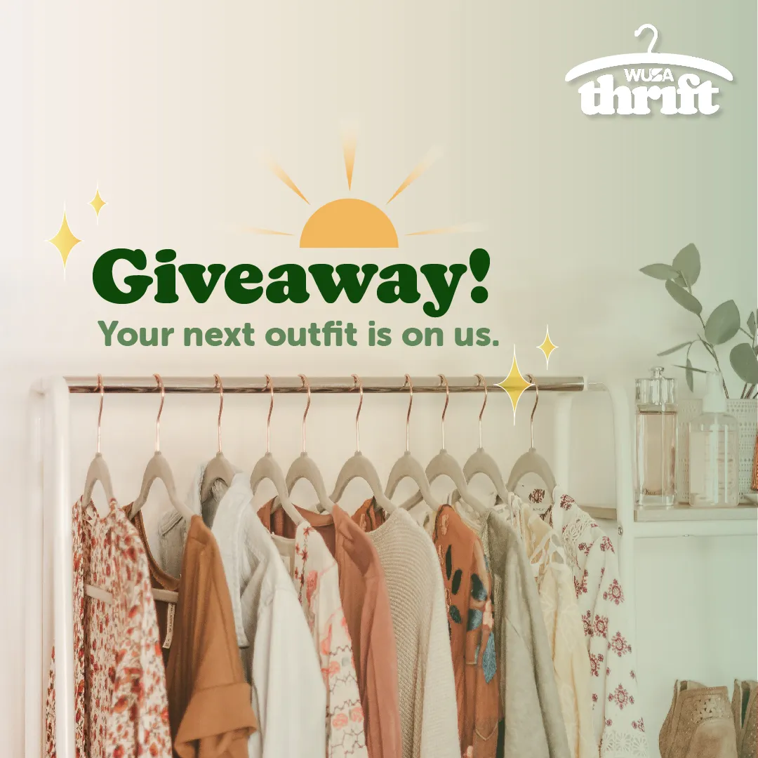 WUSA Thrift Giveaway Post Designs.