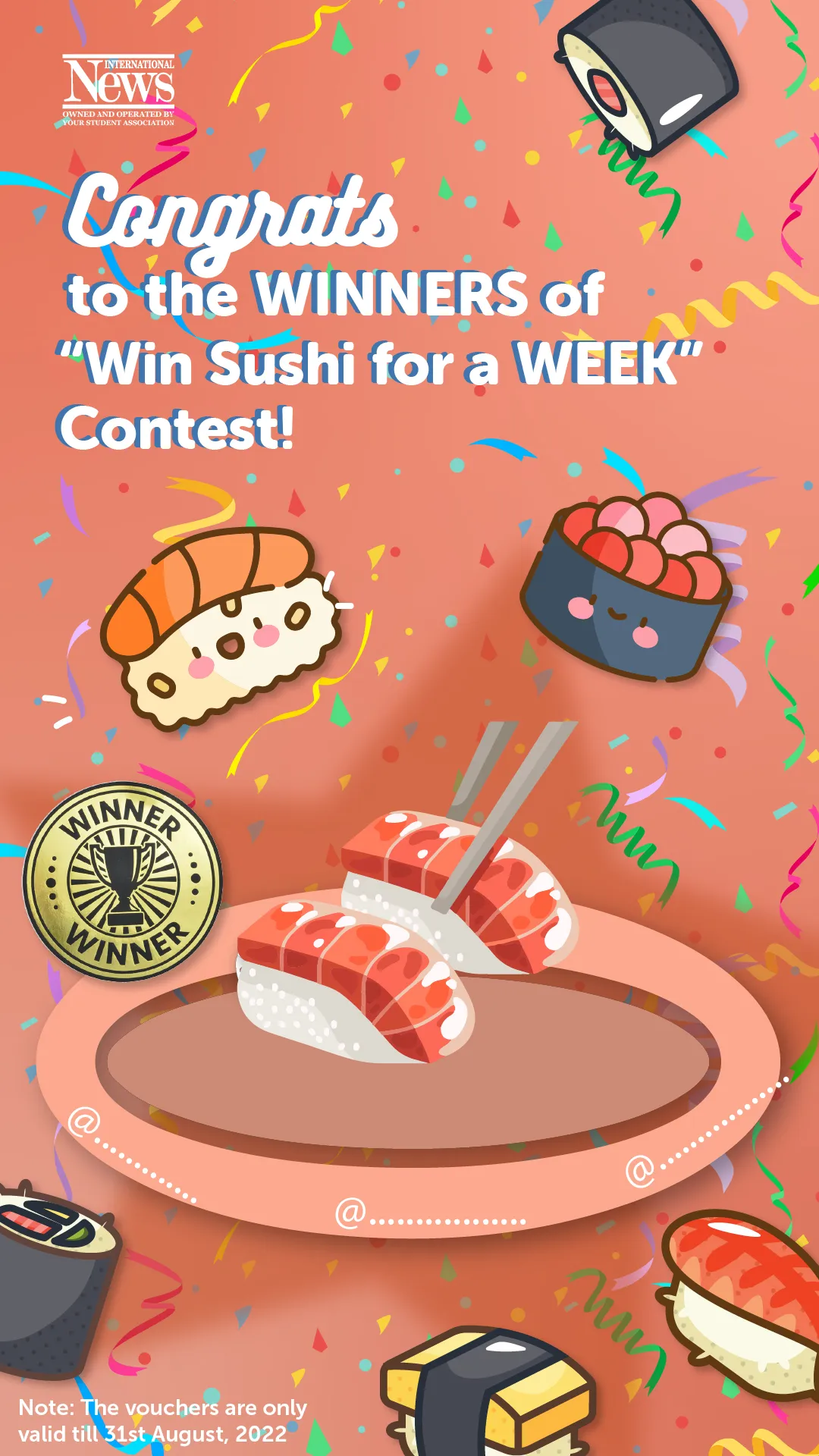 International News Convenience Store promotional banner.