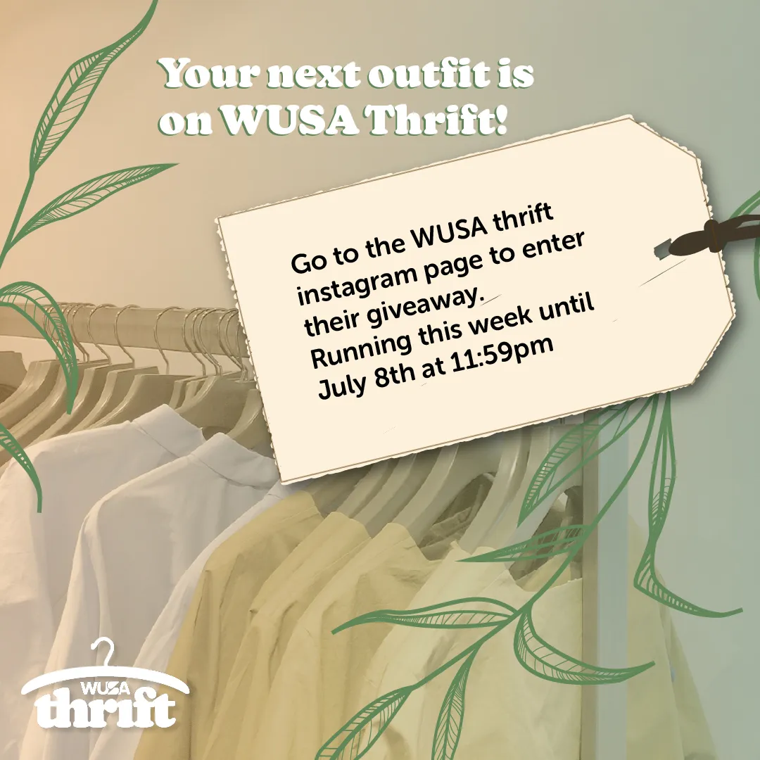 WUSA Thrift Giveaway Post Designs.