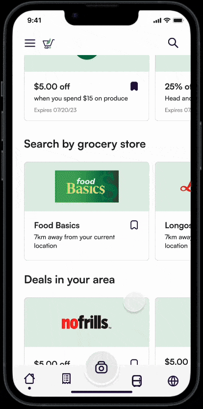 A gif demonstraiting the product scanner workflow.