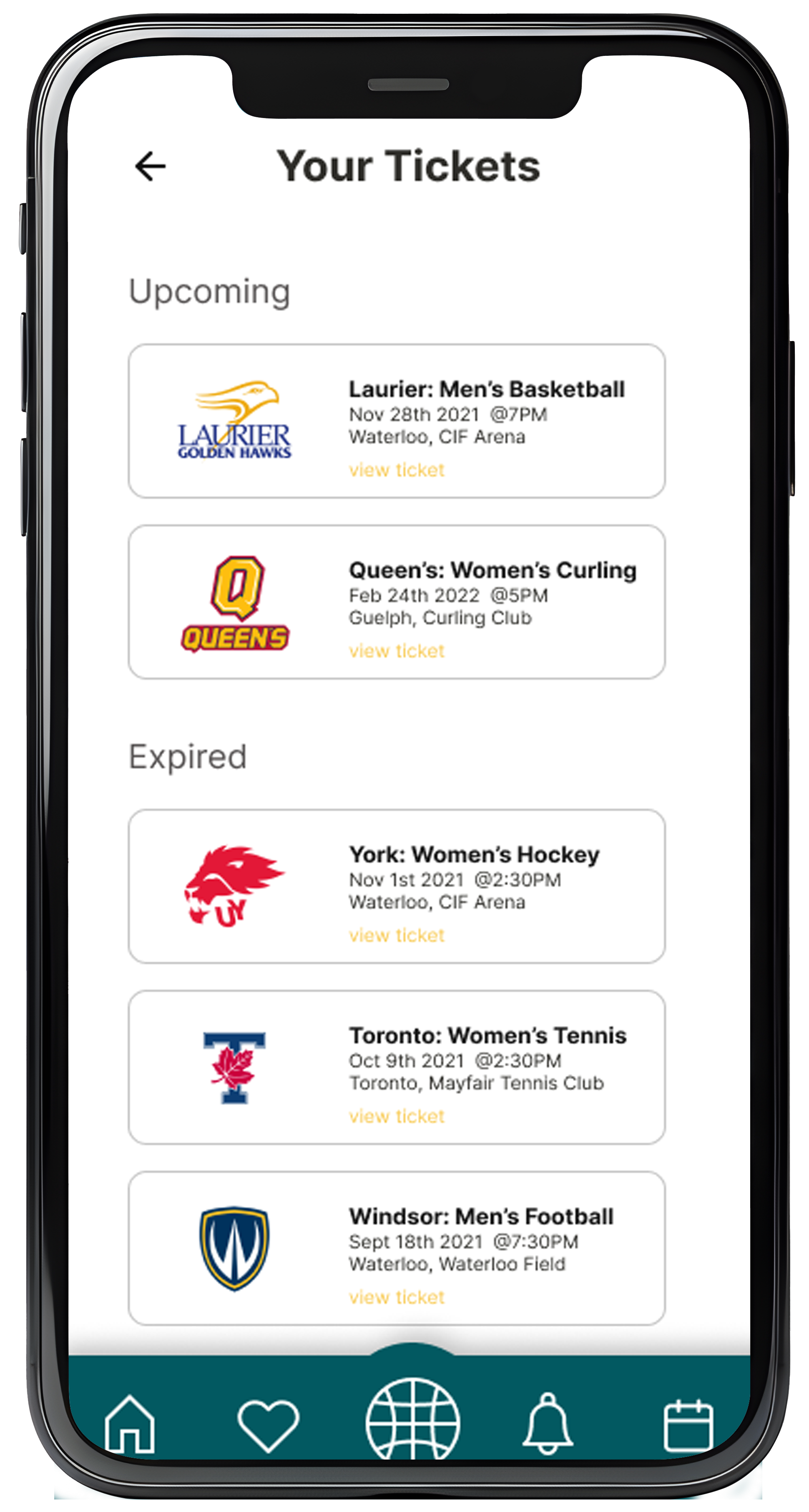 An image of the original Waterloo Warriors interface before our team intervened showing Programs and Course list.
